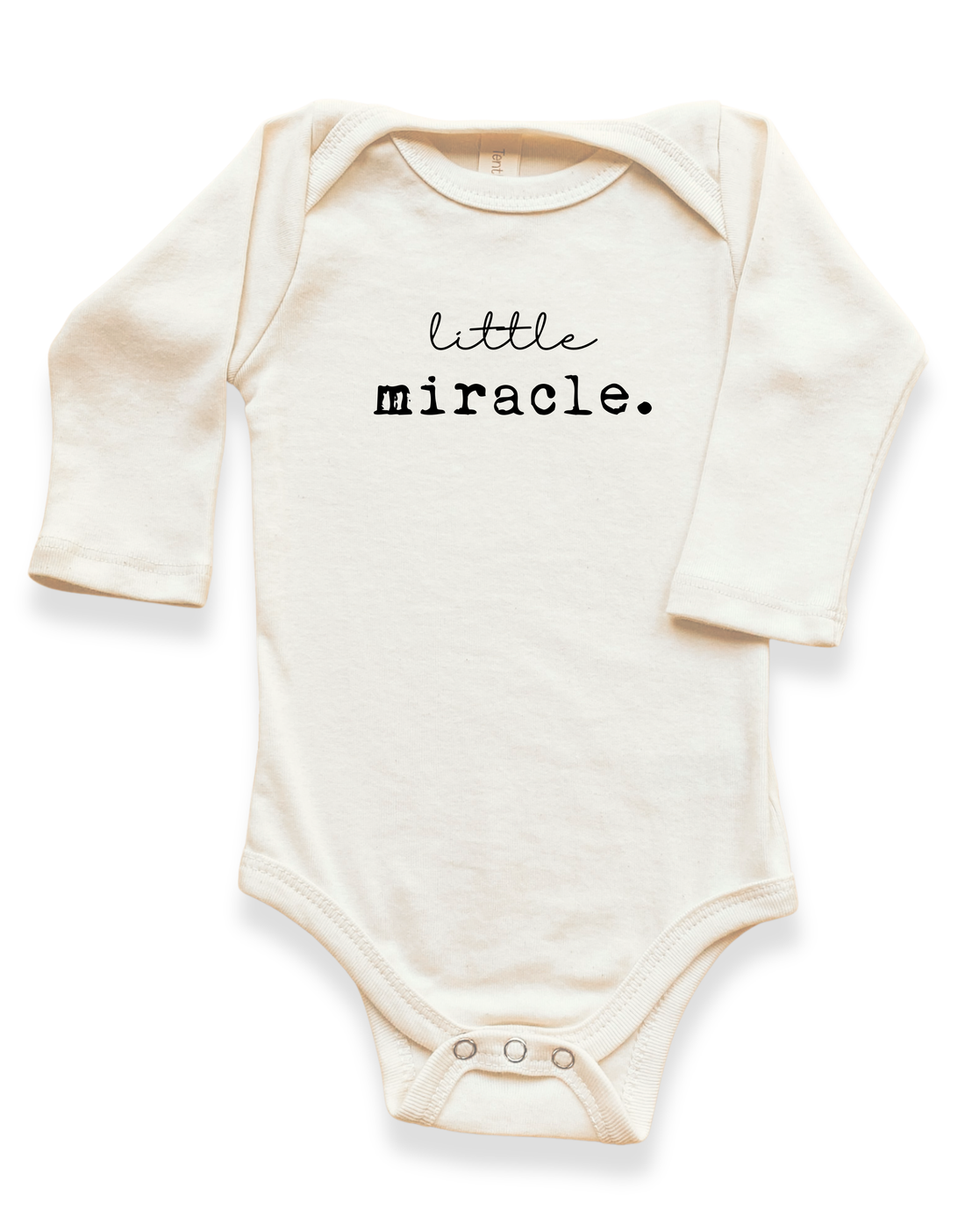 Little Miracle Organic Baby Bodysuit Long Sleeve