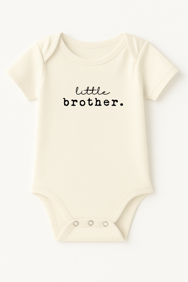 Little Brother Organic Cotton Short Sleeve Baby Bodysuit