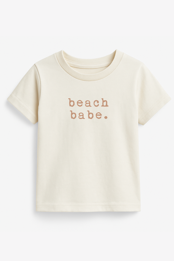Beach Babe Clay Organic Cotton Short Sleeve Toddler T-Shirt