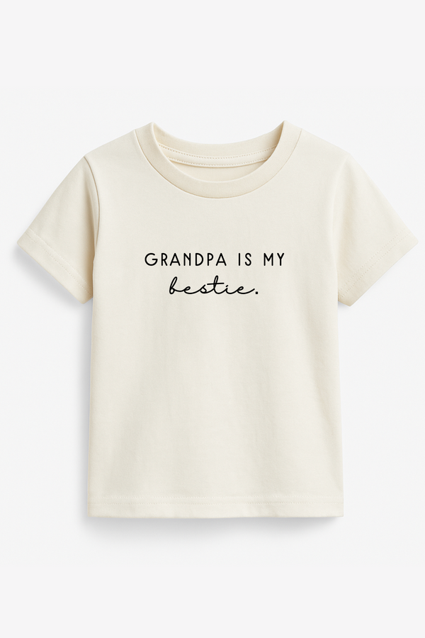 Grandpa is My Bestie Organic Kids T-shirt