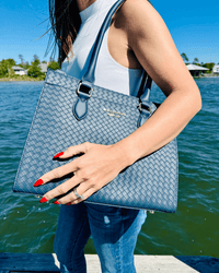 The Montrose Diaper Bag Tote - Cobalt