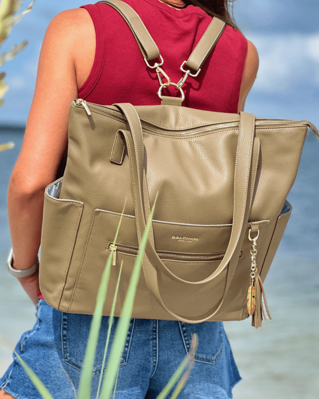 The Lillian Diaper Bag - Driftwood