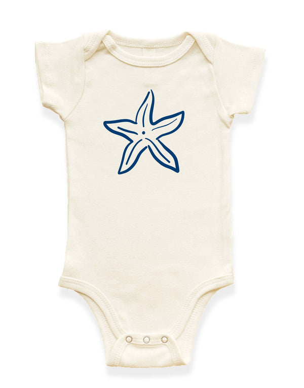Starfish Organic Cotton Baby Bodysuit