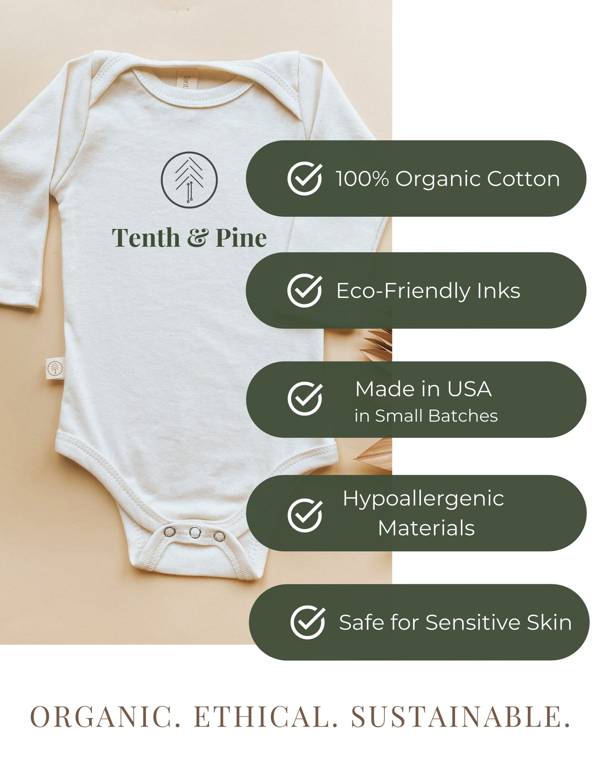 Pumpkin Organic Baby Bodysuit