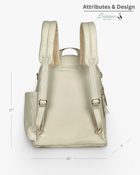 The Daphne Diaper Bag - Sandstone