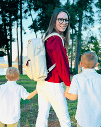 The Daphne Diaper Bag - Sandstone