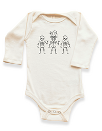 Skeletons Organic Bodysuit Long Sleeve
