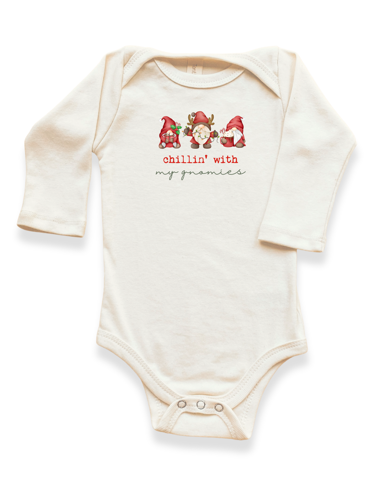 Chillin' With My Gnomies Organic Bodysuit Long Sleeve