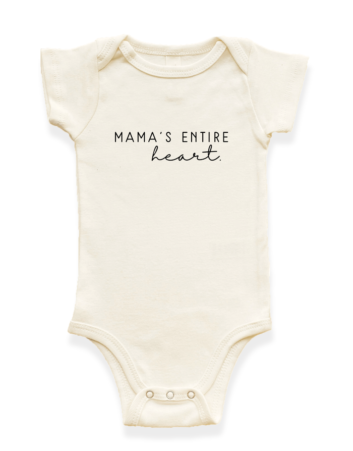 Mama's Entire Heart Organic Baby Bodysuit