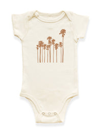 Palm Trees Organic Cotton Baby Bodysuit