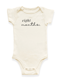 Monthly Milestones Organic Baby Bodysuit