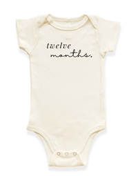 Monthly Milestones Organic Baby Bodysuit