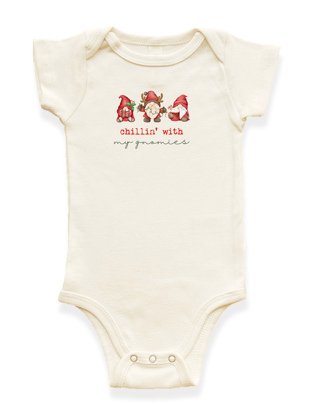 Chillin' With My Gnomies Organic Baby Bodysuit