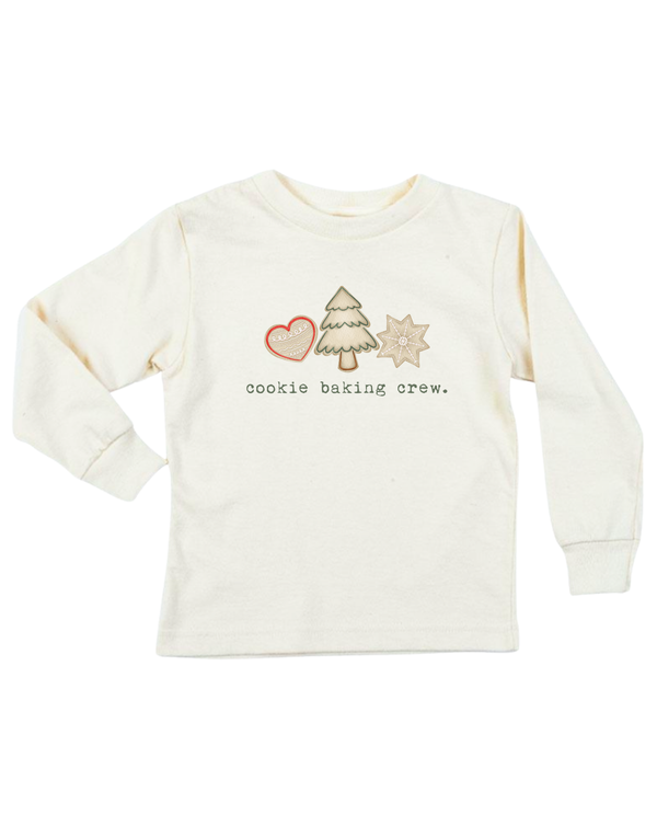 Cookie Baking Crew Organic Kids T-Shirt Long Sleeve