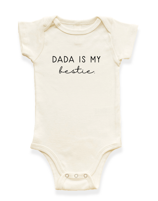 Dada is My Bestie Organic Baby Bodysuit