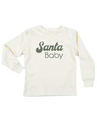 Santa Baby Organic Kids T-Shirt Long Sleeve