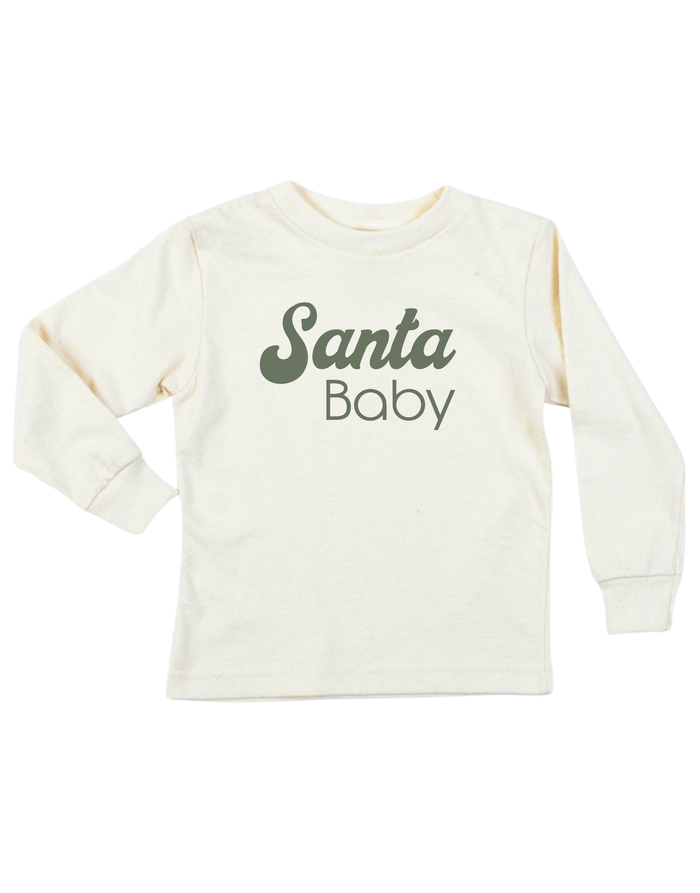 Santa Baby Organic Kids T-Shirt Long Sleeve