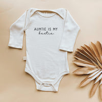 Auntie is My Bestie Organic Bodysuit Long Sleeve