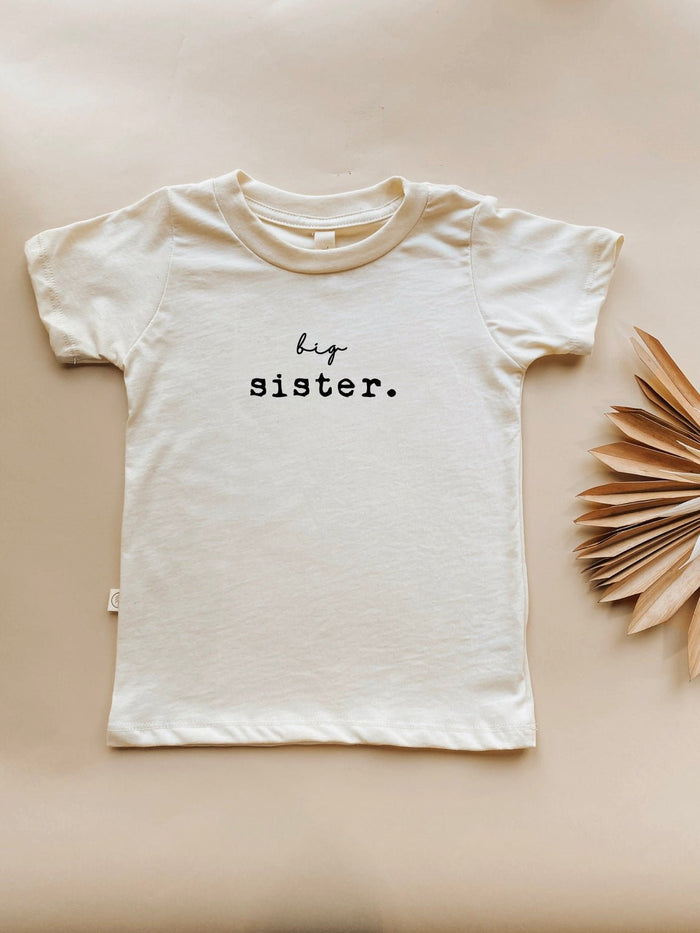 Big Sister Organic Cotton Short Sleeve Toddler T-Shirt