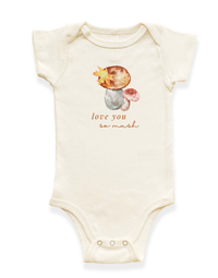 Love You So Mush Organic Baby Bodysuit