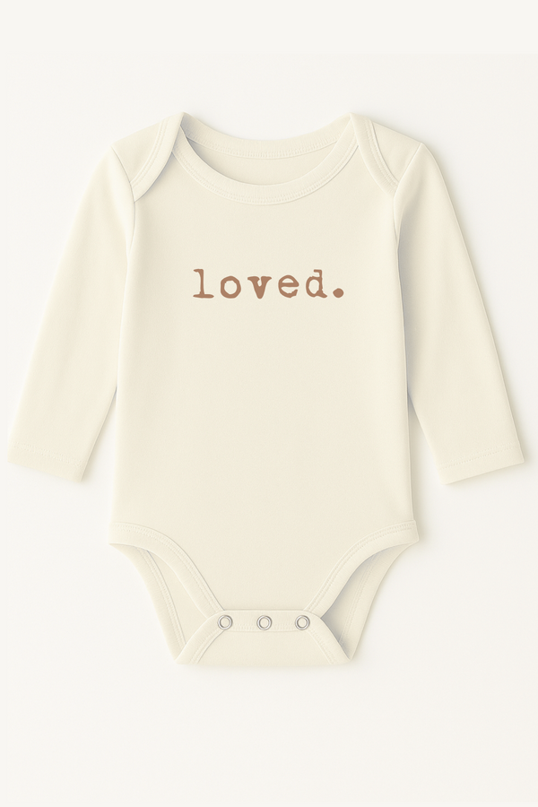 Loved Clay Organic Cotton Baby Bodysuit Long Sleeve