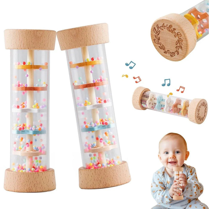Montessori Wooden Baby Rain Stick